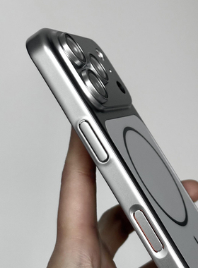 秒变系列电镀金属漆带镜头膜全包保护大视窗适用苹果17promax手机壳iPhone16/15/14磨砂pc亚克力13硬超薄高级