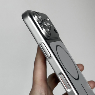 秒变系列电镀金属漆带镜头膜全包保护大视窗适用苹果17promax手机壳iPhone16/15/14磨砂pc亚克力13硬超薄高级