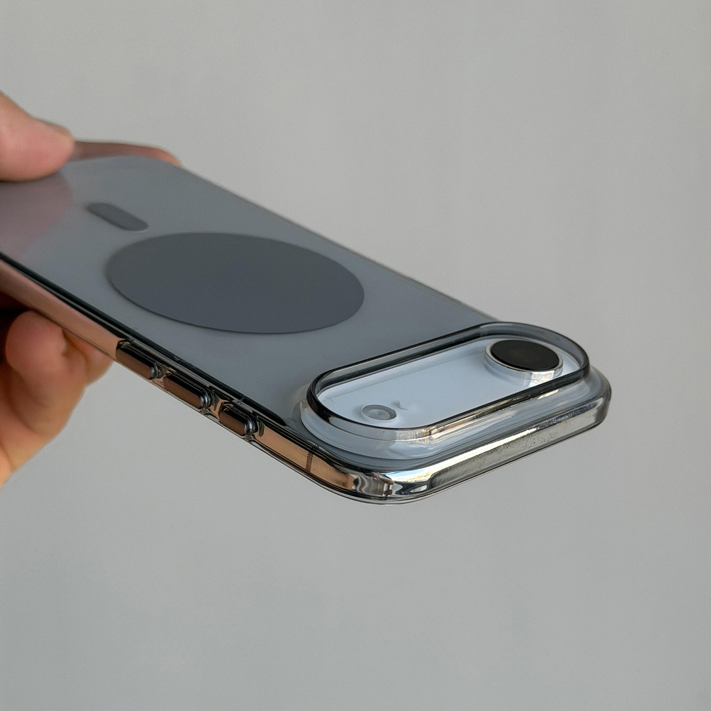 官网同款波板糖磁吸冰透pc适用苹果Air手机壳iPhone18promax不会发黄17pro金属16/15promax透明裸机感超薄新+