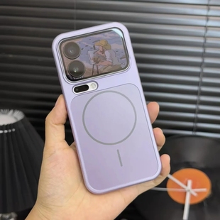 冷烟紫女康宁玻璃秒变十七Beats细圈磁吸磨砂AG肤感适用小米17Promax手机壳17pro金属漆15全包14防摔奢华高级