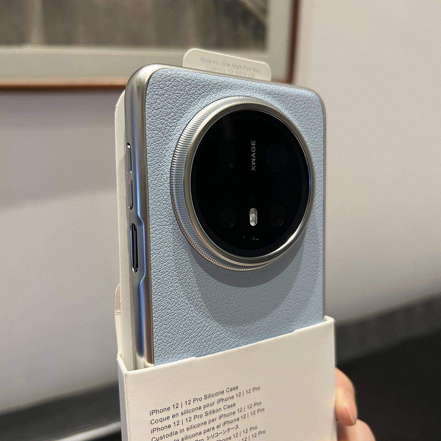 高级感商务奢华荔枝皮纹适用华为