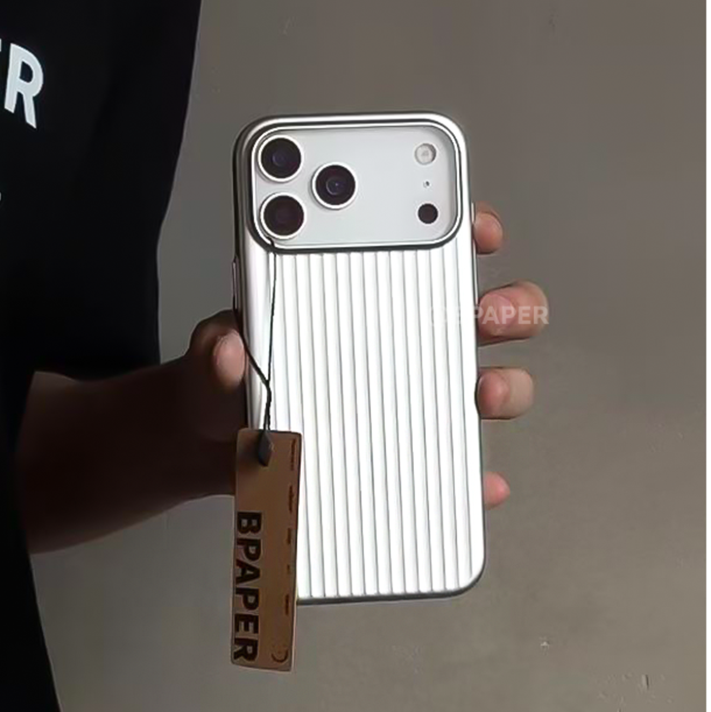 官网钛原灰色金属漆瓦楞光栅磁吸