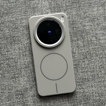 极简灰调美学钛灰柔润Beats细圈磁吸vivoX200Pro手机壳min适用x300/s20x9薄OPPOFindx8Ultra/Reno13一+加Ace5