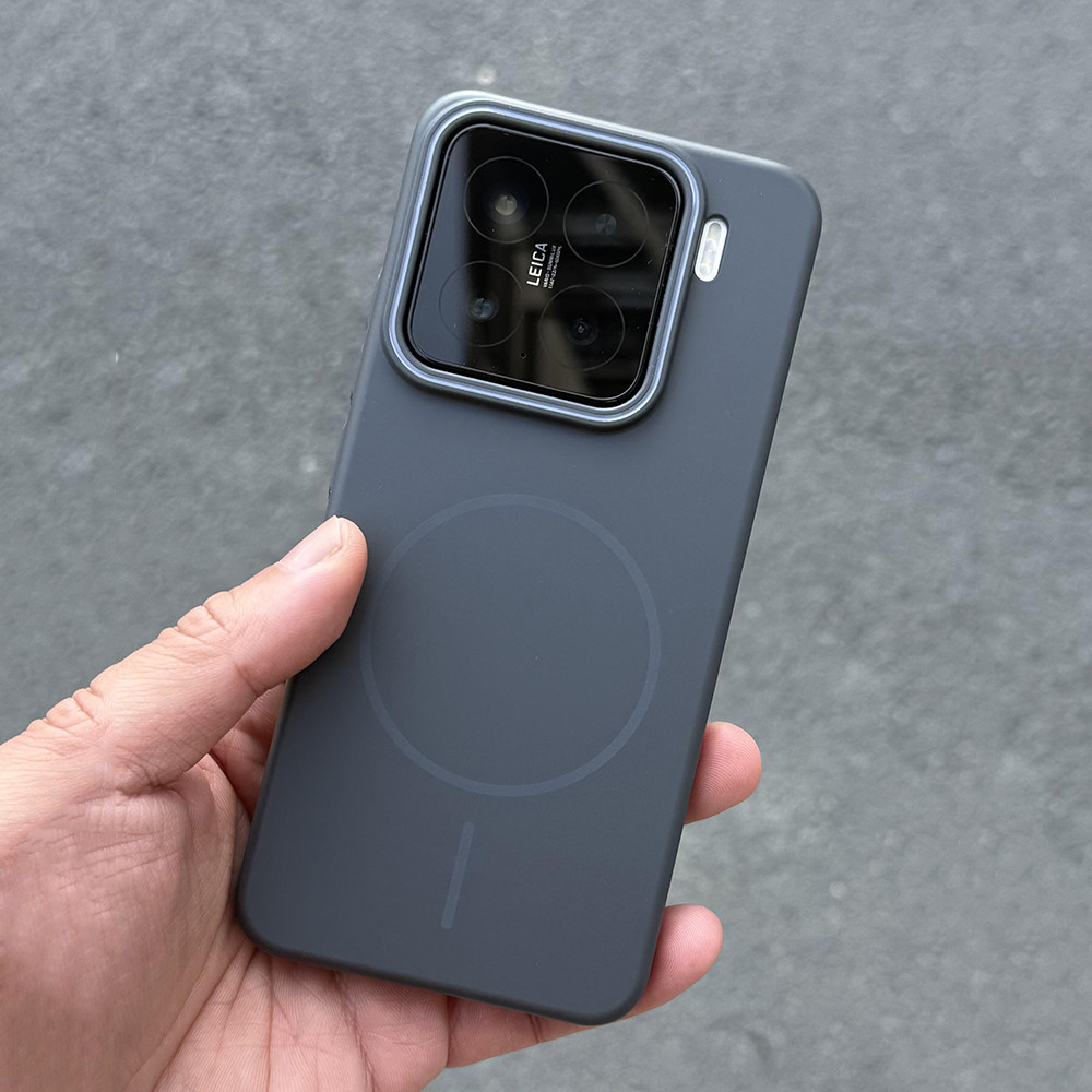 Beats同款细圈Magsafe磁吸适用小米15手机壳14Ultra大孔13pro亚克力pc硬外套极简mi15pro高级感肤感柔润撞色+