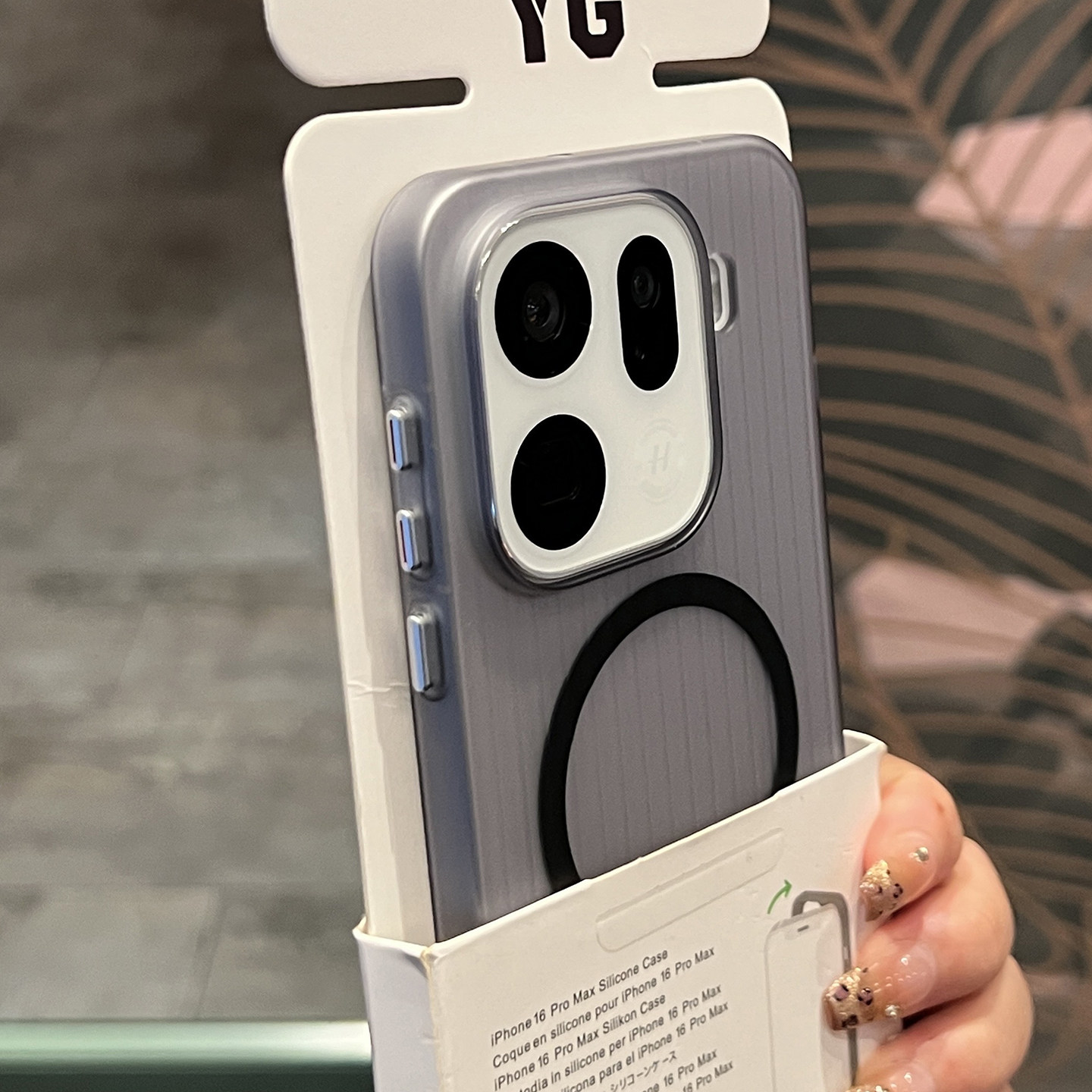 瓦楞光栅条纹磁吸适用Findx9/x8s+手机壳OPPO透x300文艺X6/x7Ultra薄Reno15亚克力14/iQOO一加Ace5白X200pro