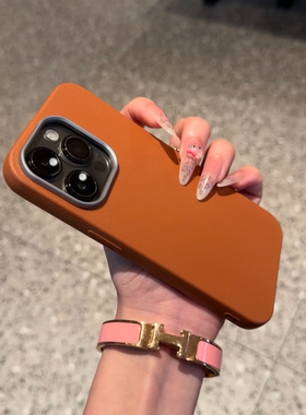 创意逼真皮纹立体防滑硅胶适用三星s24FE手机壳s23Ultra软套s22+棕色s21/s20FE个性note20ultra新款A54/a55潮