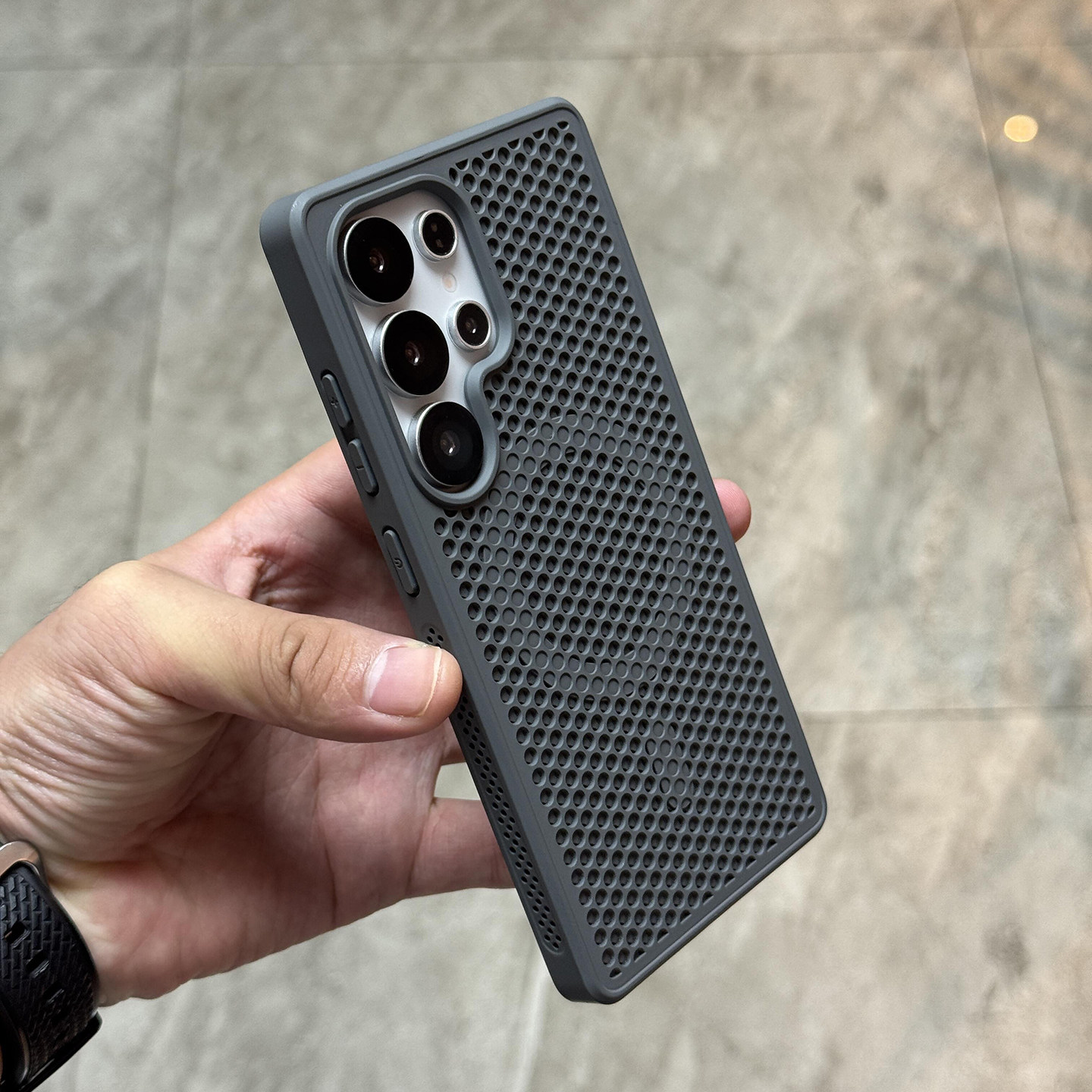 夏日散热蜂窝网孔镂空磁吸适用