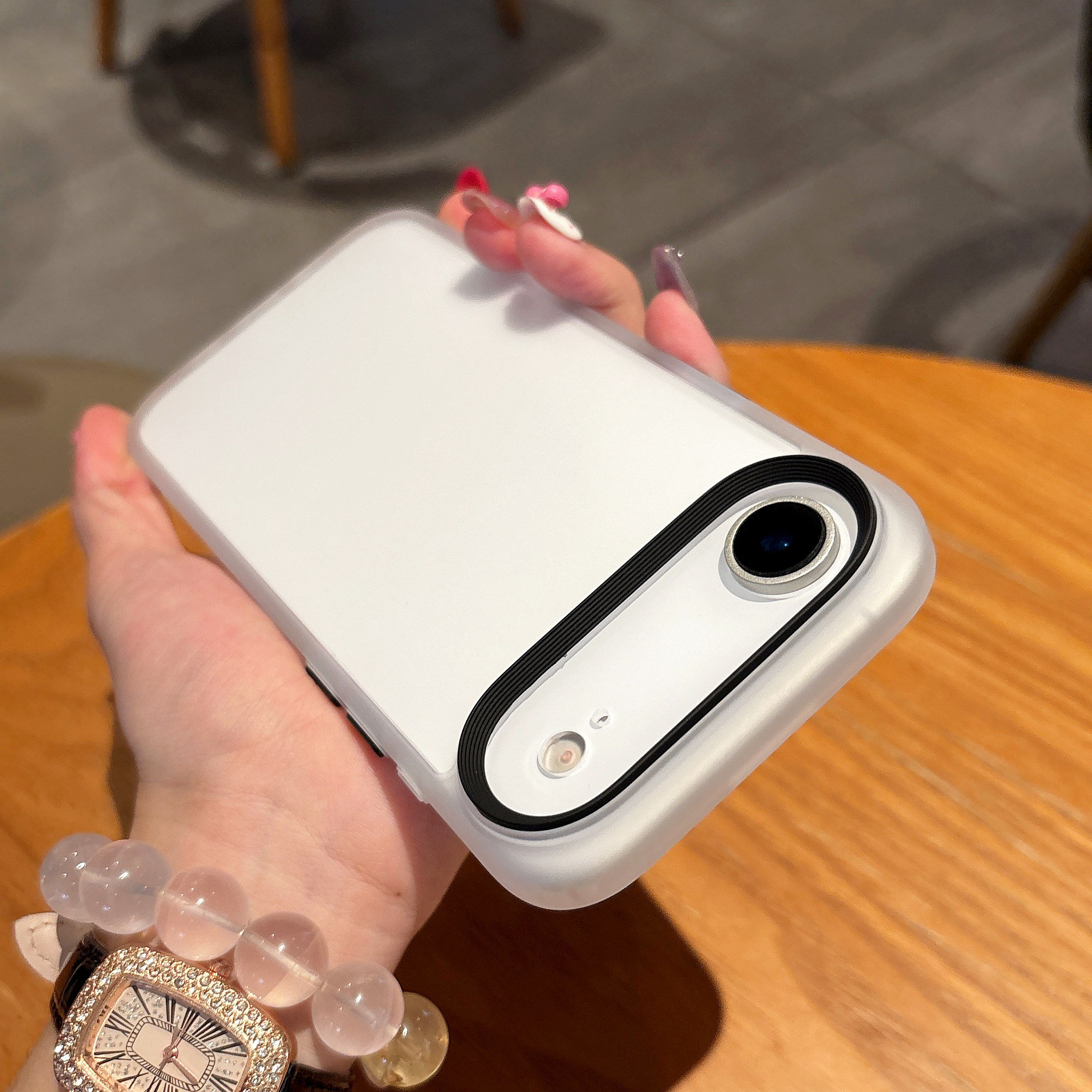 磨砂白肤感冰雾大孔苹果Air手机壳适用iPhone17proamx加厚防摔16/15plus新14潮女13/12mini亚克力透明好看男+