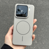 Beats同款 钛灰色Magsafe强磁吸充电适用小米17手机壳15pro磨砂高级水泥灰14 13商务奢华K80超薄亚克力硬外套7