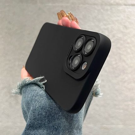 经典黑色暗黑风K80适用15小米14手机壳13Tpro硅胶10/12s软11ultrra红米K70/6050简约Civi4全包Note12T/13pro+