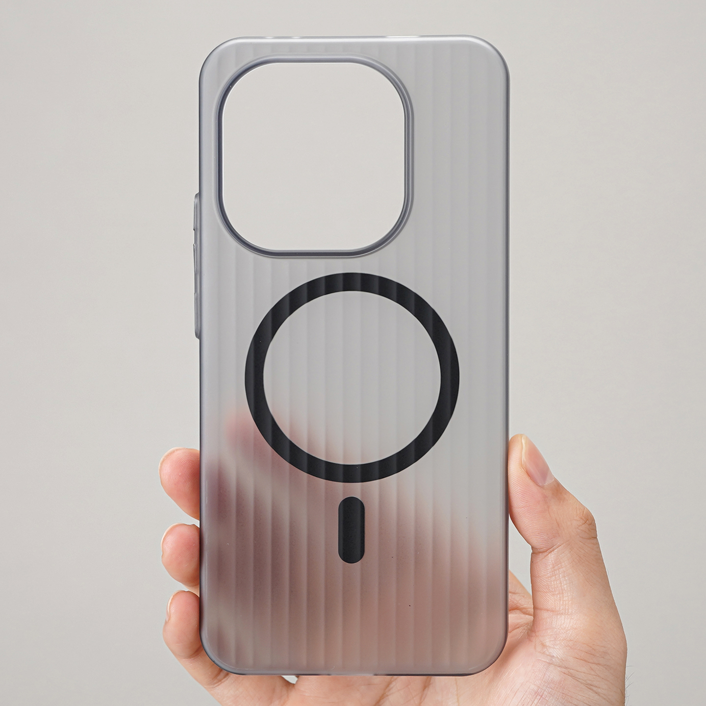 瓦楞光栅冰雾磨砂白磁吸iQOO15手机壳OPPO适用Findx9/x8s+文艺vivoX300薄X200pro亚克力15一加Ace5好看Ultra