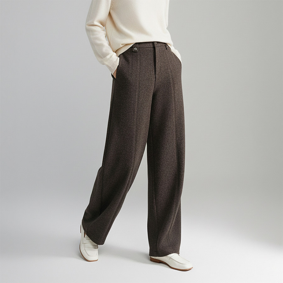 Grace&Glam 秋冬宝藏莱赛尔羊毛镰刀裤 休闲简约时尚百搭复古通勤,女装/女士精品,休闲裤,淘宝优惠券,粉丝福利购,淘宝优惠卷