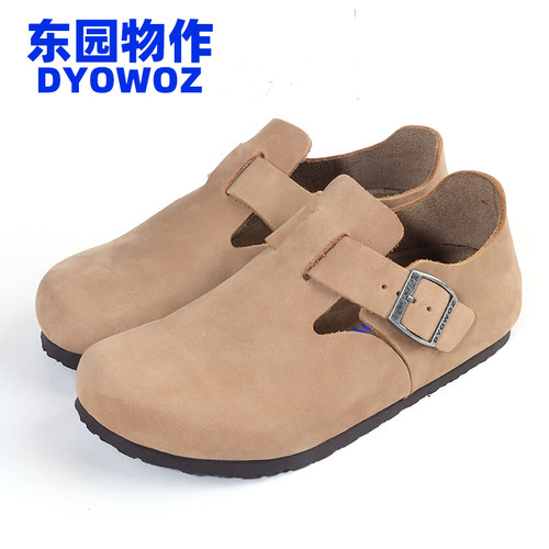 全包学院软木鞋头层牛皮