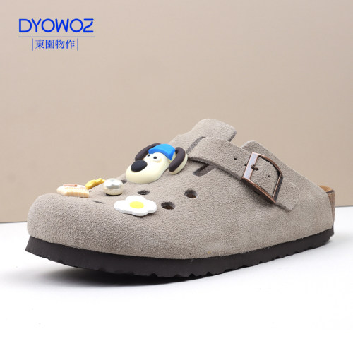 半包头拖鞋平底洞洞鞋手工DIY