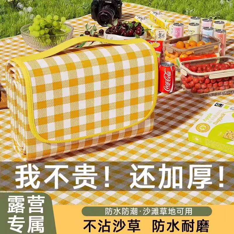 野餐垫防潮垫加厚户外野炊野营沙滩帐篷地垫防水草坪垫子便携郊游