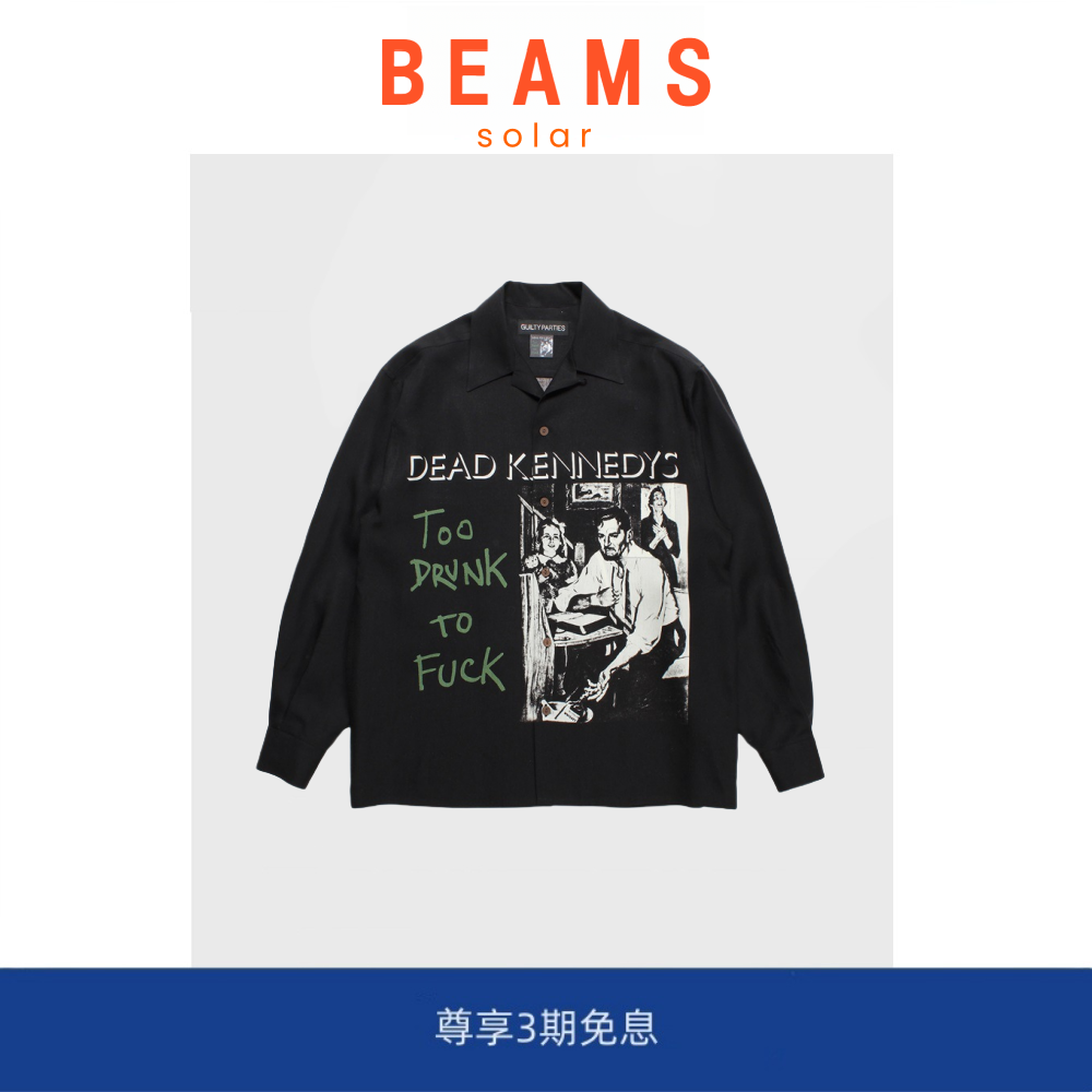 【现货】SOLAR BEAMS 23 Dead Kennedys肯尼迪乐队夏威夷长袖衬衫