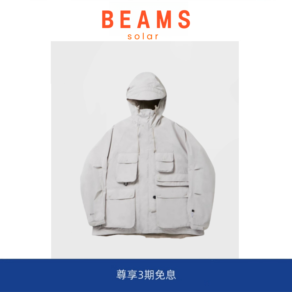 【现货】SOLAR BEAMS GORE-Tx多袋防水户外机能连帽夹克情侣冲锋,男装,大码上装,淘宝优惠券,粉丝福利购,淘宝优惠卷