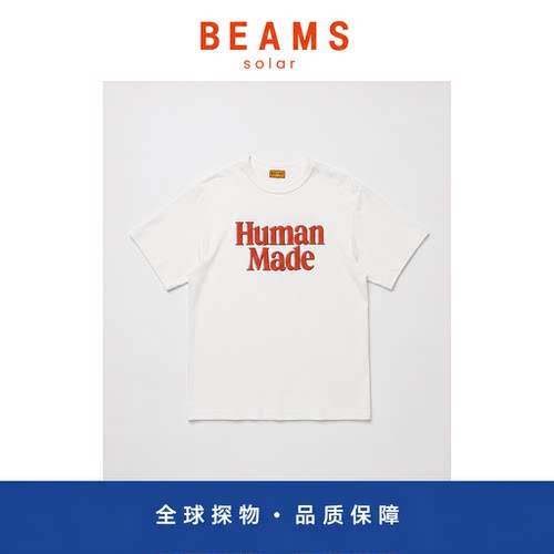 【SOLAR BEAMS】英文字母图案宽松休闲短袖T恤圆领半袖男女款