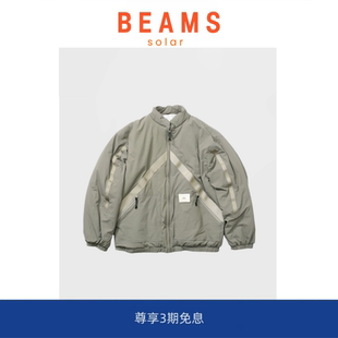 BEAMS加厚夹棉运动服外套余文乐同款 SOLAR 宽松棉服夹克 现货