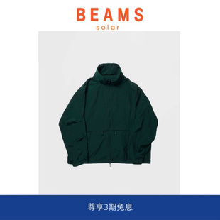 SOLAR Windbreaker BEAMS PIER39 J防水运动夹克外套立领