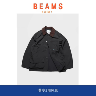 SOLAR 复古水洗灯芯绒拼接猎装 BEAMS FIELD 夹克 L.L.Bean