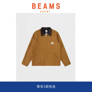 春秋季 简约美拉德拼接vintage薄款 BEAMS 底特律夹克外套 SOLAR