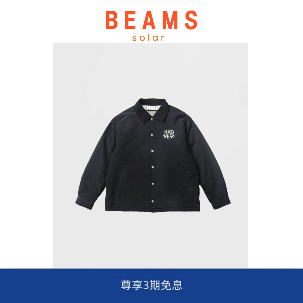 【SOLAR BEAMS】水洗做旧 MADNESS 余文乐同款夹棉教练夹克男外套图片