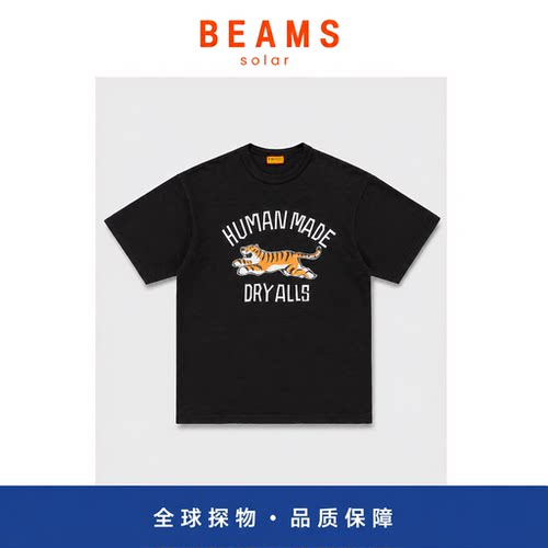 【SOLAR BEAMS】GRAPHIC T-SHIRT经典老虎印花竹节棉情侣短袖T恤