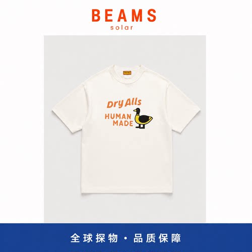 【SOLAR BEAMS】夏季潮牌鸭子图案印花圆领短袖T恤潮流半袖t