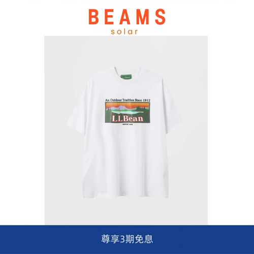 【现货】SOLAR BEAMS日系 Katahdin徽标夏季重磅300克纯棉短袖T恤