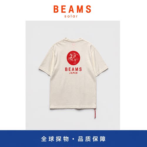 【SOLAR BEAMS】马年限定短袖T恤男女圆领情侣宽松半袖上衣