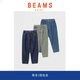 微锥牛仔长裤 纯棉阔腿 BEAMS休闲复古洗水做旧款 式 现货 SOLAR