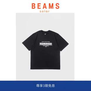 SOLAR tee BEAMS LOGO字母印花重磅纯棉短袖 T恤 日系潮牌经典