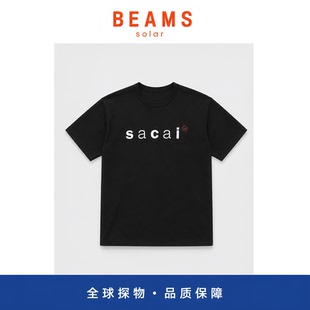 【SOLAR BEAMS】潮牌WTAPS Print联名后背字母重磅棉休闲短袖T恤