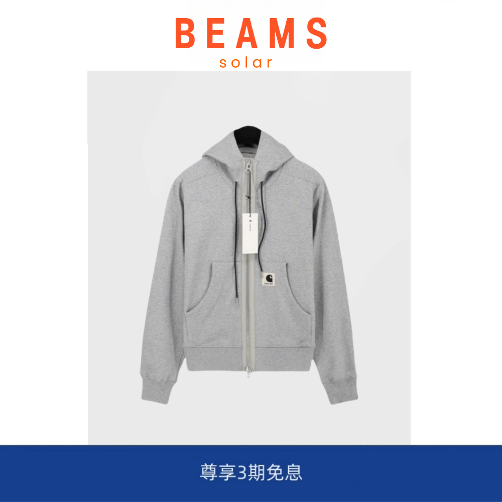 【现货】SOLAR BEAMS  Hoodie双侧开叉加绒重磅拉链连帽围脖