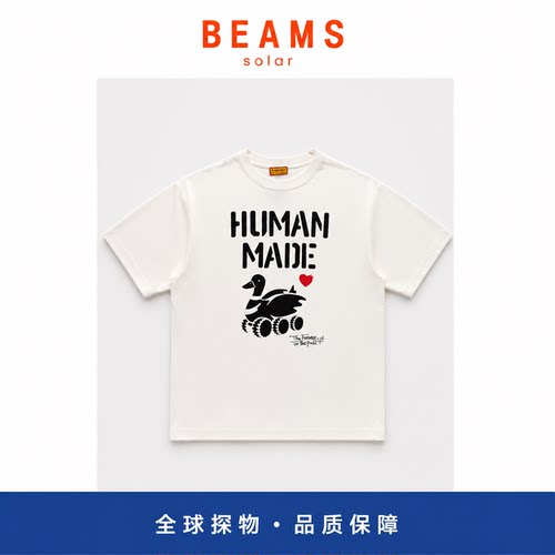 【SOLAR BEAMS】潮牌鸭子车涂鸦短袖T恤宽松休闲圆领打底衫