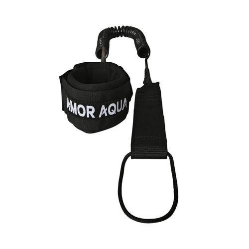 专业滑水板冲浪板桨板安全绳冲浪多功能多层7mm防滑脚绳