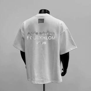 广州十三行外贸尾货 t恤夏男女高端简约轻奢上衣 捡漏清仓纯棉短袖