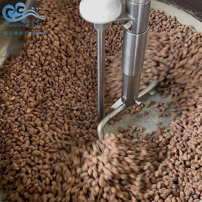 蜂蜜黄油巴旦木挂糖油炸炒锅 电磁花生裹糖机器 蔬菜干挂糖机器