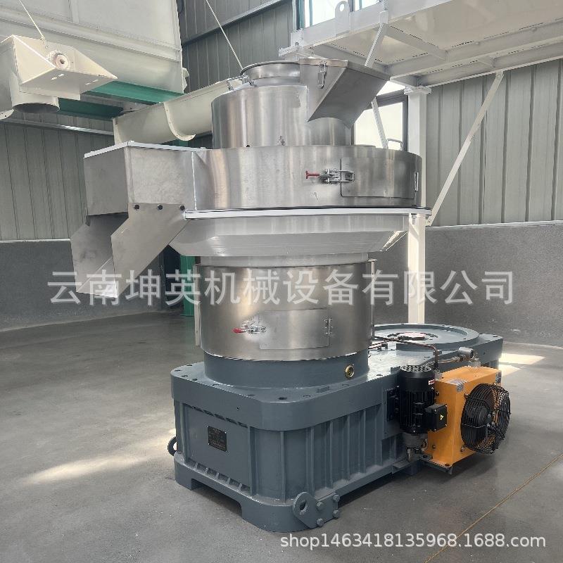 生物质燃烧颗粒机厂家 云南颗粒燃料造粒机 杂木粉碎制颗粒生产线