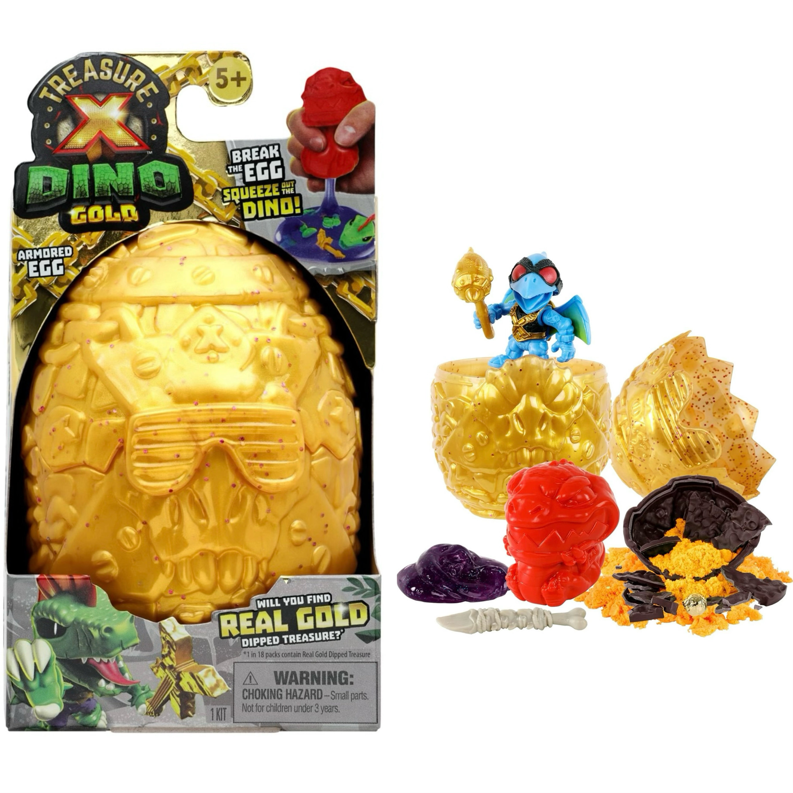 美国TreasureX黄金装甲恐龙蛋