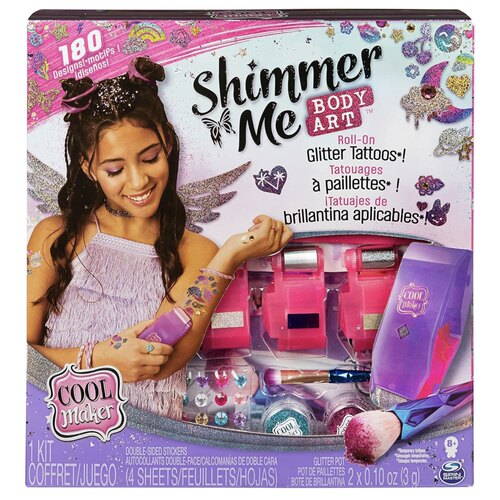 美国Cool Maker Shimmer Me Body Art图案DIY印章机女孩圣诞礼物