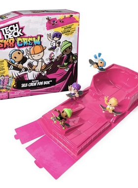 美国Tech Deck Sk8 Crew手指滑板车滑道工具训练场景男孩圣诞礼物