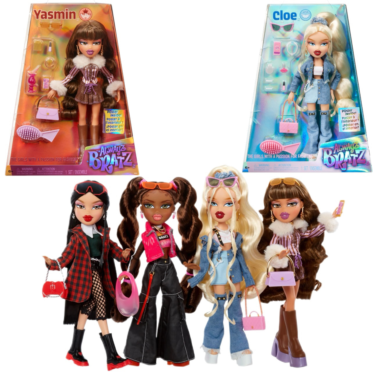 Alwayz Bratz贝兹娃娃AVERSARY JADE人偶关节可动睡衣派对娃娃女