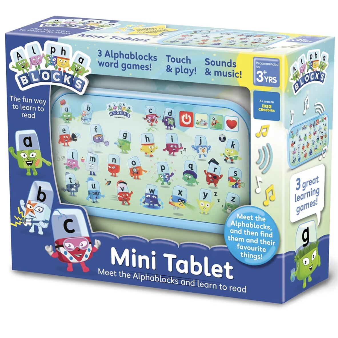 Alphablocks Mini Tablet数字积木益智儿童字母认知音乐游戏教具
