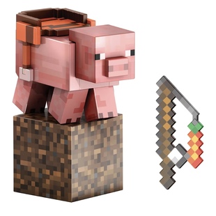 Pig我 美国Mattel Level Diamond 世界坐骑猪礼物男孩 Minecraft