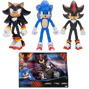 Prime索尼克夏特公仔摆件影子 刺猬玩偶礼物 Sonic 美国进口JAKKS