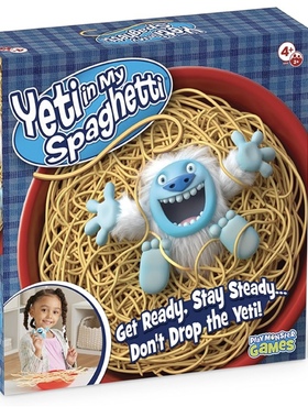 美国PlayMonster Yeti in My Spaghetti面条不要掉落雪人桌面游戏