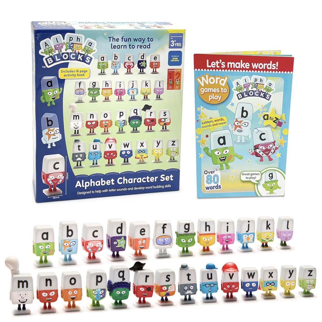 美国Alphablocks character set字母积木益智儿童英语早教启蒙