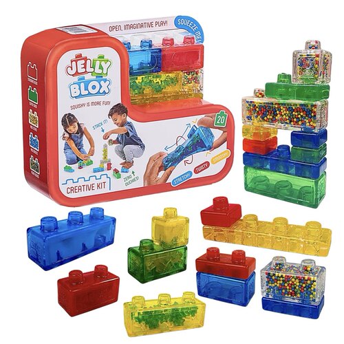 JELLY BLOX果冻积木儿童创意套装搭建益智动手感官启蒙拉伸魔力沙